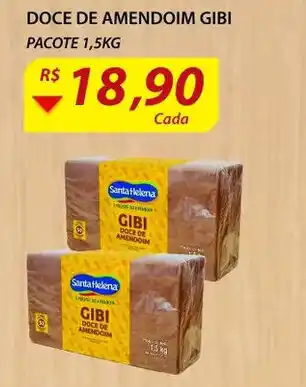 Assaí Atacadista Doce de Amendoim Gibi 1.5kg oferta