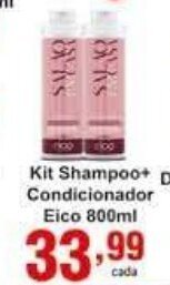 Rossi Supermercado Kit Shampoo + Condicionador Eico 800ml oferta