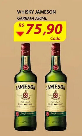 Whisky Jameson Garrafa 750ml