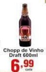 Rossi Supermercado Chopp de Vinho Draft 600ml oferta