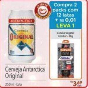 Supermercados Condor Cerveja Antarctica Original 350ml oferta