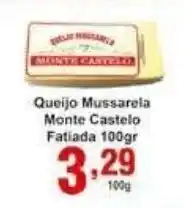 Rossi Supermercado Queijo Mussarela Monte Castelo Fat oferta