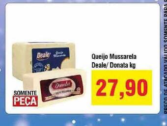 Spani Atacadista Queijo Mussarela Deale Donata 1kg oferta