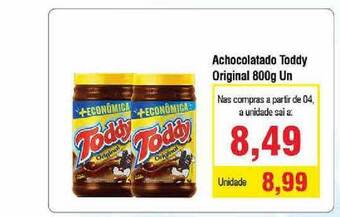 Spani Atacadista Achocolatado Toddy Original 800g un oferta