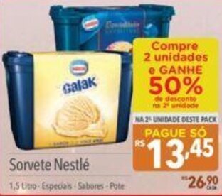 Supermercados Condor Sorvete Nestle 1.5L oferta