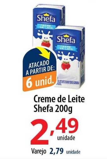 Akki Atacadista Creme de leite shefa oferta