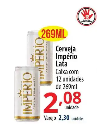 Akki Atacadista Cerveja império lata caixa com 12 oferta