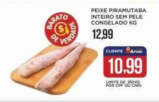 Peixe piramutaba inteiro sem pele congelado