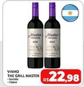 Rebouças Supermercados Vinho the grill master oferta