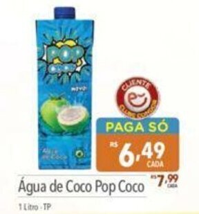 Supermercados Condor Agua de Coco Pop Coco 1L oferta
