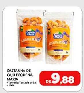 Castanha de cajú pequena maria