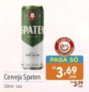 Supermercados Condor Cerveja Spaten 350ml oferta