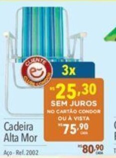Supermercados Condor Cadeira Alta Mor oferta