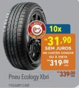 Supermercados Condor Pneu Ecology Xbri oferta