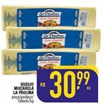 Mercantil Rodrigues Queijo muçarela la paulina kg oferta