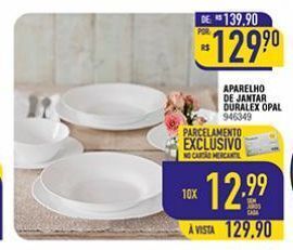Mercantil Rodrigues Aparelho de jantar duralex opal oferta