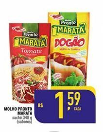 Mercantil Rodrigues Molho pronto maratá 340g oferta