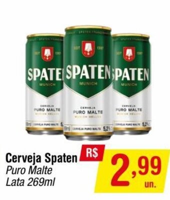 Fort Atacadista Cerveja Spaten 269ml oferta