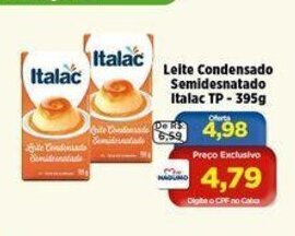 Nagumo Leite Condensado Semidesnatado Italac TP 395g oferta