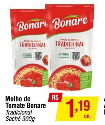 Fort Atacadista Molho de Tomate Bonare 300g oferta
