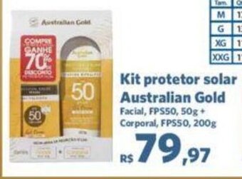 Sam's Club Kit Protetor Solar Australian Gold oferta