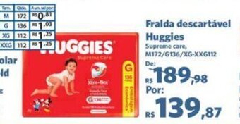 Sam's Club Fralda descartavel Huggies oferta