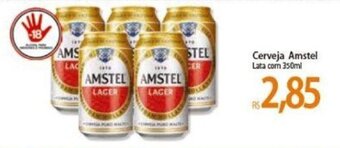 Atacadão Cerveja Amstel lata com 350ml oferta