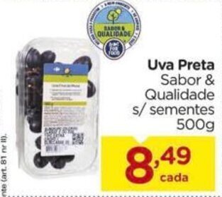 Carrefour Uva Preta 500g oferta