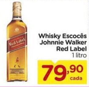 Carrefour Whisky Escoces Johnnie Walker Red Label 1L oferta
