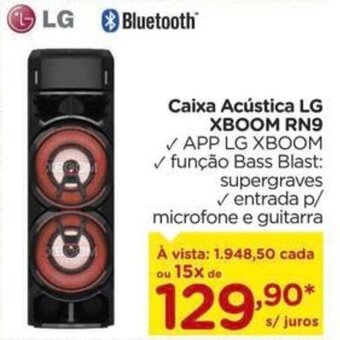 Carrefour Caixa Acustica LG Xboom RN9 oferta