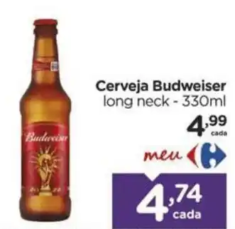 Carrefour Cerveja Budweiser 330ml oferta