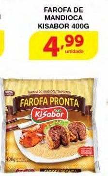 Roldão Farofa de mandioca kisabor 400g oferta
