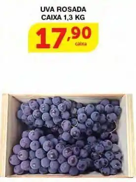 Uva rosada caixa 1,3kg