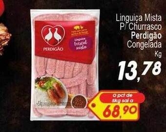Villefort Atacadista Linguiça mista p-churrasco perdigão congelada oferta