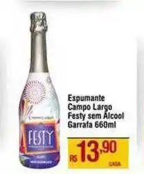 Max Atacadista Espumante campo largo festy sem alcool garrafa oferta