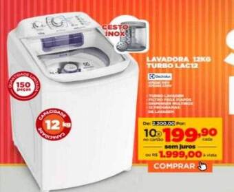 Móveis Simonetti Lavadora 12kg turbo lac12 electrolux oferta