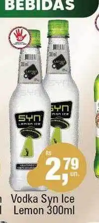 Vodka syn ice lemnon