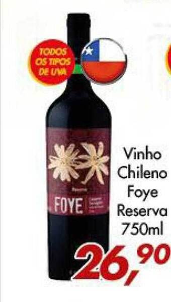 Barbosão Extra Supermercados Vinho chileno foye reserva oferta