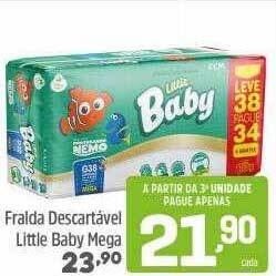 Arena Atacado Fralda descartável little baby mega oferta