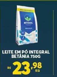 Atacadão Centro Sul Leite em pó integral betânia oferta