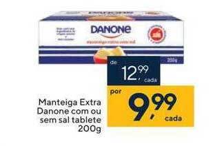 Coop Manteiga extra danone com ou sem sal tablete oferta