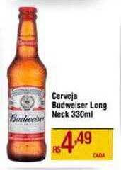 Cerveja budweiser long neck