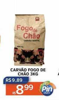 Pinheiro Supermercado Carvão fogo de chão oferta