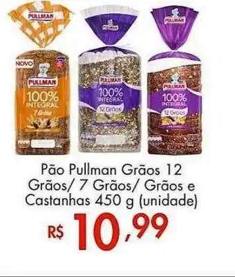 Pão pullmann grãos 12 grãos 7 grãos grãos e castanhas unidade