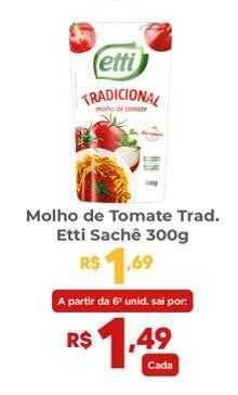 Coocerqui Molho de tomate trad. etti sachê oferta