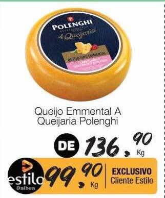 Supermercado Dalben Queijo emmental a queijaria polenghi oferta