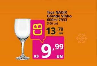 Althoff Supermercados Taça Nadir Grande Vinho 600ml oferta