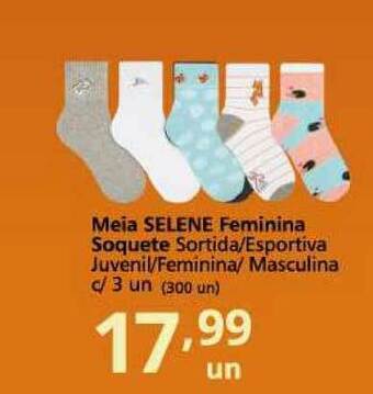Meia Selene Feminina Soquete