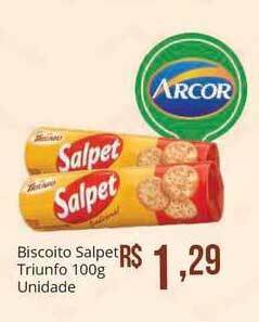 Mart Minas Biscoito Salpet Triunfo 100g oferta