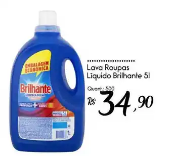 Giassi Supermercados Lava Roupas Líquido Brilhante 5L oferta